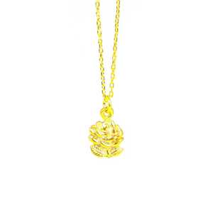 Collier en argent sterling 925 avec rose, design élégant de fleur, idéal pour les occasions de cadeaux - Product Image 2