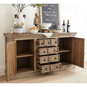 Manish Art and Crafts, buffet modulaire en bois de manguier massif, écologique, réglable en hauteur, fait à la main, durable, avec finition naturelle - Product Image 2