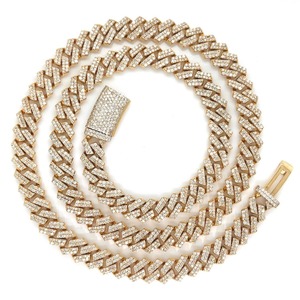 Brillante 10K oro laboratorio cultivado diamante collar E Color redondo brillante corte VVS2 claridad joyería Premium venta al por mayor alto tráfico - Product Image 4