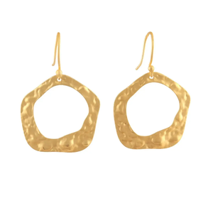 Nouvelle conception femmes boucles d'oreilles en laiton accessoires bijoux en pierres précieuses dorées boucles d'oreilles conception à la main à la mode meilleur prix - Product Image 6