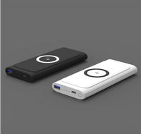 Offre Spéciale MS119B Powerbank 10000mAh 18W Power Bank portable avec charge sans fil de batterie li-polymère