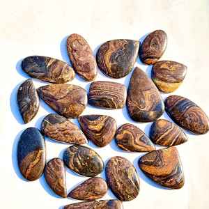 Natural Stromatolite Gemstone Lot 100 Percent Authentic Top Grade Cabochons - Product Image 2