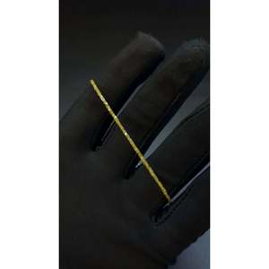 <b>Gold</b> Plated Unisex <b>Bracelet</b> Yellow Diamond Cube <b>Bead</b> 1.5-2.5mm Vintage Trendy Religious Wedding Gift Featuring Zircon - Product Image 1