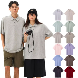 Haute qualité 260gsm 100% coton hommes polos blanc plaine hommes Golf à manches courtes surdimensionné unisexe T-shirt pour hommes livraison DDP - Product Image 1