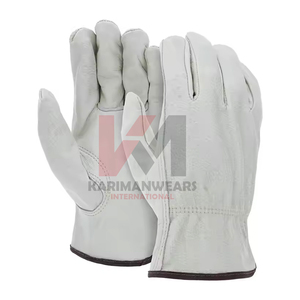 Guantes de Trabajo de Cuero Premium para Hombre, Protección Resistente con Palma y Dedos Reforzados, Ideales para Construcción, Agricultura y Jardinería - Product Image 1