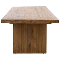 Table à manger en teck récupéré bois de teck massif maison Table à manger meubles finition de couleur naturelle