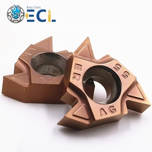 ECL alta calidad AG60 A55 modelo hoja de rosca NC herramienta de torno HRC55 hoja de alambre interna de coche roscado PVD herramienta de recubrimiento insertos 16ER - Product Image 1