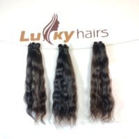 Mèches de cheveux humains Remy non traités, alignées sur la cuticule, avec dentelle frontale, ondulées douces, double trame, cheveux indiens bruts de la meilleure qualité, ondulations profondes/lâches