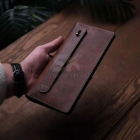 Dompet Kulit Saku Desain Baru Berkualitas Tinggi Trendi 2026 Harga Terbaik Dompet Kulit Pria Warna Tunggal Lipat Dua Untuk Dijual