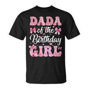 Camiseta Rosa Coquette con Lazo para Niña de Cumpleaños, Diseño Promocional Elegante de Dada - Product Image 1