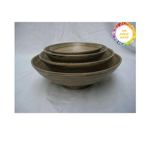 Cuenco de bambú respetuoso con el medio ambiente, fuente de Vietnam, perfecto para ensaladas, tazones de fideos, exhibición de postres y mercados mayoristas - Product Image 4