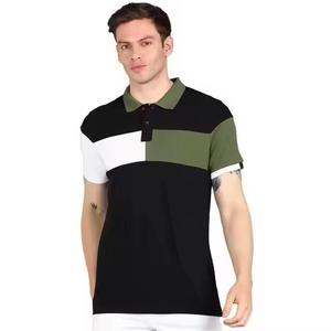 Grande taille hommes pour polos haute qualité 100% coton respirant été mode pour affaires décontractées 250 grammes poids blanc - Product Image 1