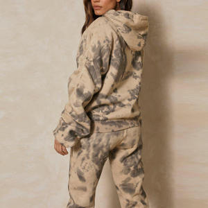 Respirant femmes cravate teinture survêtement vêtements de sport survêtement Anti-rétrécissement plus récent cravate teinture survêtement pour les femmes avec logo de couleur personnalisé - Product Image 2