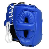 Kazananlar İçin Boks Yetişkin Premium Sığır Derisi Profesyonel Sparring Başlığı Ayarlanabilir Açık Yüz Tokalı Koruyucu Ekipman