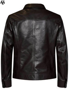 Veste en cuir de luxe noire inspirée du motard quatre poches utilitaires artisanat de haute qualité et style polyvalent - Product Image 2