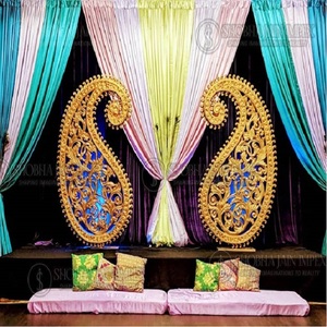 Décorations de mariage en bois à motifs Paisley par Shobha Jain Impex pour une touche élégante et éblouissante - Product Image 6