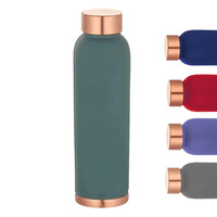 Bouteilles d'eau en cuivre uniques et magnifiques Falah International, finition martelée mate polie à l'étain, modèle 2026