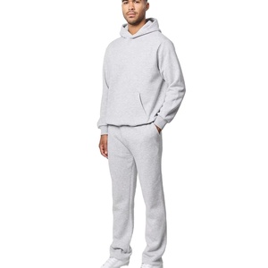 Mens Streetwear Hooded Acid Wash Solid Tracksuit Set Casual <b>Leisurewear</b> with Custom Logo Contrast Piping Accents 100% Polyester - Product Image 5