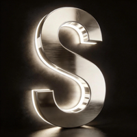 Lettres lumineuses rétroéclairées KR SIGN - LED étanches IP65, alimentées par batterie/prise, personnalisables, écologiques, pour la publicité, les bars et les entreprises