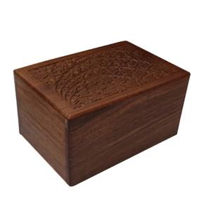 Caja de urnas de madera de gran tamaño para uso de cremación, urnas funerarias de madera de Mango hechas en India, los más vendidos - Product Image 3