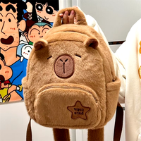 Nouveau sac à dos en peluche Capybara mignon fille dessin animé animaux sac d'école