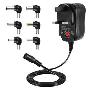 C5 3-12V 12W Adjustable <b>Switch</b> Multifunction Power <b>Adapter</b> Charger for UK Usage - Product Image 1