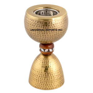 Porte-encens Bakhoor en métal noir antique Brûleur rond Mubkhar design en finition classique et élégante Diffuseur d'aromathérapie - Product Image 2