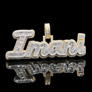 Colgante de Hip Hop Personalizado de Acero Inoxidable con Diamantes de Imitación de Primera Calidad - Product Image 4