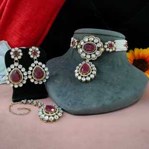 ชุดโชคเกอร์ไข่มุกเพชรมอยส์ซอไนท์สไตล์วิคตอเรียน้ำหนักเบาสบายเหมาะกับสร้อยคอแฟชั่นพิเศษ - Product Image 2