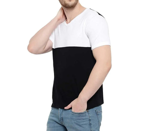 Camiseta holgada vintage hecha a medida para hombre, 100% algodón de alta calidad, patrón sólido, logotipo personalizado, camiseta en blanco de talla grande - Product Image 2