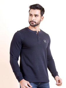 Premium Loopknit manga larga cuello en V sudadera más vendida 100% algodón cómodo elegante uso diario de invierno patrón sólido ODM - Product Image 4