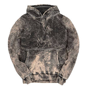 Sweats à capuche surdimensionnés en coton lavé à la pierre pour hommes de style vintage nouveaux sweats à capuche pour hommes de Offre Spéciale en détresse - Product Image 6