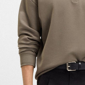 Sudadera Casual Básica para Hombre con Cuello Alto, Alta Calidad con Logotipo, Corte Regular, Mangas Completas, Diseño Personalizado - Product Image 3