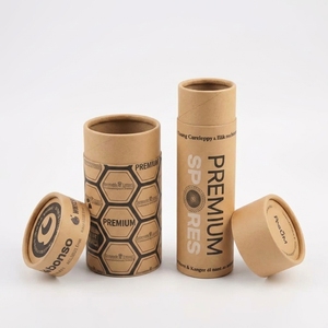 Tube d'emballage cylindrique en papier kraft de qualité supérieure, vente en gros, logo personnalisé imprimé pour les étuis de rangement d'huiles essentielles et de cosmétiques en vrac - Product Image 3