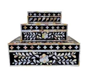 กล่องเครื่องประดับไม้ฝังมุกแท้ งานฝีมือเหนือกาลเวลา ปรับแต่งได้ เหมาะสำหรับตกแต่งบ้านและเป็นของขวัญ - Product Image 4