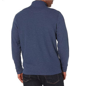 Sweat-shirt à col rabattu mi-zippé, logo personnalisé OEM, coton, pull décontracté, sweat-shirt tendance avec impression Putt pour hommes - Product Image 2