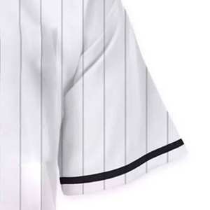 Maillot de baseball personnalisé OEM avec impression par sublimation, respirant, 100% polyester et élasthanne, design rayé, vêtements de sport - Product Image 6