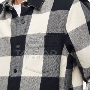 Chemise en flanelle pour homme, vente chaude, automne, décontractée, 100% coton, écologique, respirante, tailles personnalisables, vente en gros - Product Image 5