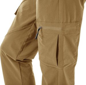 Pantalones deportivos de senderismo para hombre, pantalones multibolsillos transpirables para exteriores con cintura media para verano, pantalones multibolsillos para exteriores - Product Image 4
