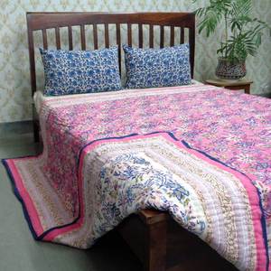 Nuevas tendencias, puntos de venta de fábrica, mantas pesadas, bloque de mano tradicional indio, estampado de algodón suave, gasa Dohar, tamaño Queen a la venta - Product Image 4