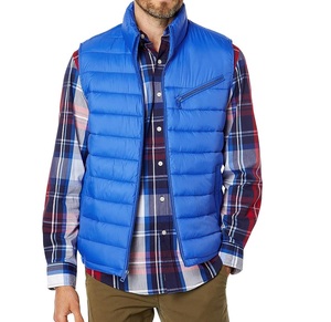 Veste d'hiver décontractée grande taille pour hommes avec manches côtelées en polyester respirant Gilet imperméable Fabriqué aux États-Unis - Product Image 3