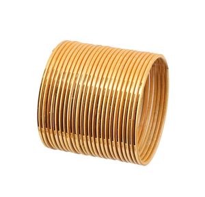 สร้อยข้อมืองานแต่งงานชุบทองหรูหราของผู้หญิงกำไลข้อมือแฟชั่นลายสวยสำหรับเจ้าสาวเครื่องประดับกำไลใหญ่ - Product Image 6