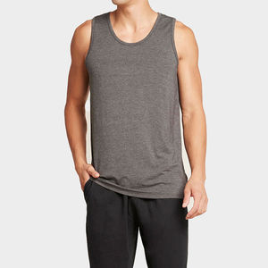 Débardeur de gymnastique sans manches pour hommes Services OEM Couleur unie Musculation Fitness Hommes Prix bon marché Débardeur pour hommes - Product Image 1