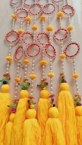 Brazalete de estilo romántico, borla grande, cadena de loro, boda, Haldi, Mehndi, decoración, Festival, Navidad, Halloween, flor, decoración del hogar - Product Image 6