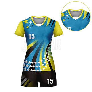 Uniforme de voleibol duradero y cómodo hecho de tela que absorbe el sudor con costuras duraderas diseñadas - Product Image 5