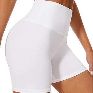 Venta caliente Mujeres Yoga Shorts OEM leggings, sin costuras, pantalones cortos de cintura alta con bolsillos - Product Image 3
