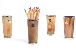 Buffalo Horn Pen Holder Blending Elegance and Durability Perfect for Pens <b>Desk</b> Decor High Quality - Product Image 5