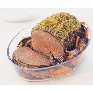 Teglia da Forno Ovale in Vetro da 2L, Piatto Resistente per Cottura e Fornelli - Product Image 2