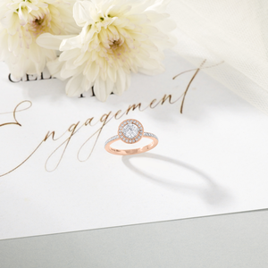 Anillo de compromiso True Circle con diamantes para mujer - Product Image 1