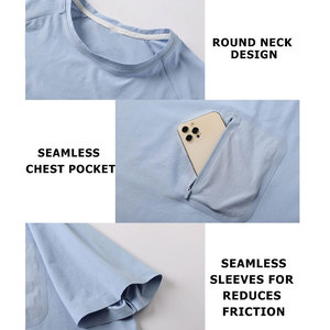 Gran oferta camiseta 95% algodón 5% Spandex hombres gimnasio Slim Fit camiseta entrenamiento camisetas - Product Image 6